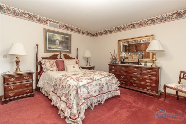 5303 Spring Crk, Sylvania, OH 43560 - bedroom with dark colored carpet