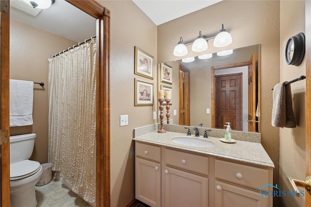 706 Grandview Ct, Elmore, OH 43416 - bathroom featuring vanity and a textured wall