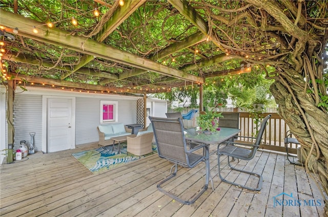 3162 Glanzman Rd, Toledo, OH 43614 - deck featuring outdoor dining space