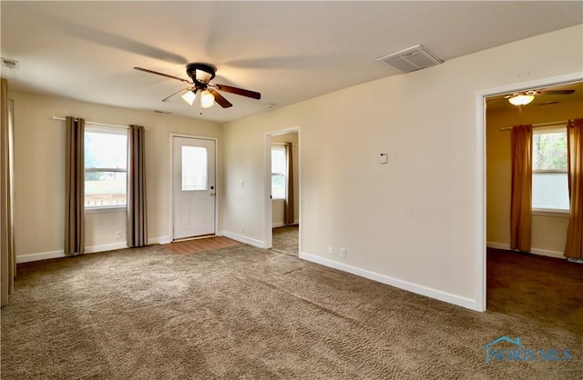 4134 Angola Rd, Toledo, OH 43615 - carpeted empty room featuring ceiling fan