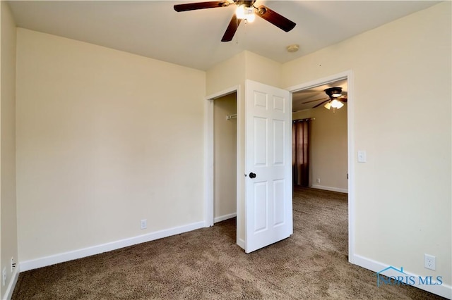 4134 Angola Rd, Toledo, OH 43615 - unfurnished bedroom featuring carpet floors and ceiling fan