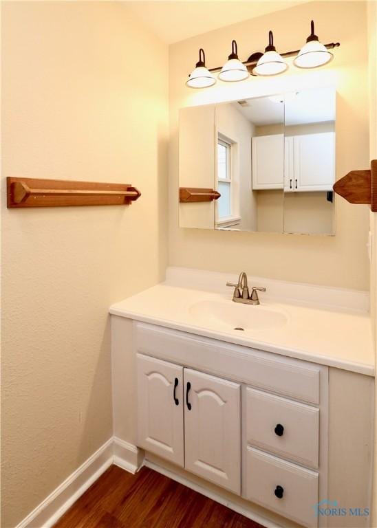 4134 Angola Rd, Toledo, OH 43615 - bathroom featuring vanity and wood finished floors