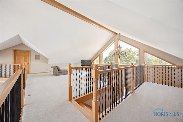 586 N State Route 587, Fostoria, OH 44830 - bonus room featuring carpet flooring and a chandelier