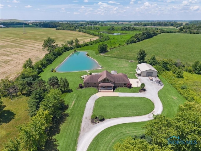 586 N State Route 587, Fostoria, OH 44830 - aerial view of sparsely populated area featuring a large body of water