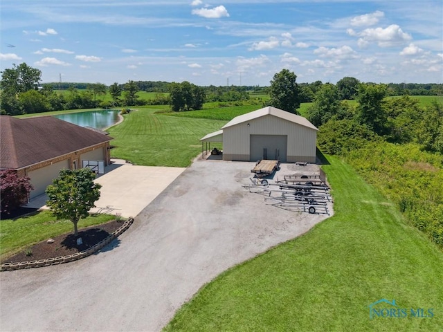 586 N State Route 587, Fostoria, OH 44830 - drone / aerial view of a nearby body of water