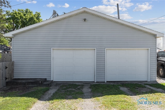 18735 Wall St, Tontogany, OH 43565 - view of detached garage