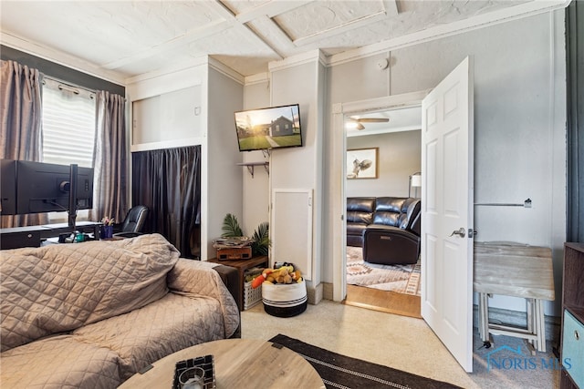 18735 Wall St, Tontogany, OH 43565 - bedroom with a desk and crown molding