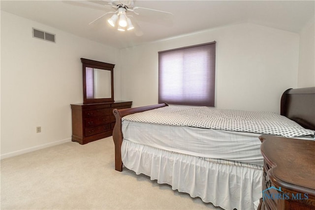 6842 Shieldwood Rd, Toledo, OH 43617 - bedroom with light carpet and ceiling fan