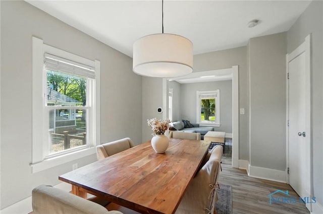 233 E 5th St, Perrysburg, OH 43551 - dining room with plenty of natural light and wood finished floors