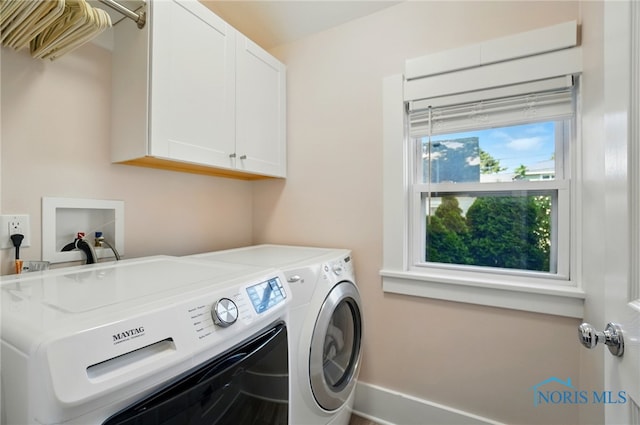 233 E 5th St, Perrysburg, OH 43551 - washroom with cabinet space and washing machine and dryer