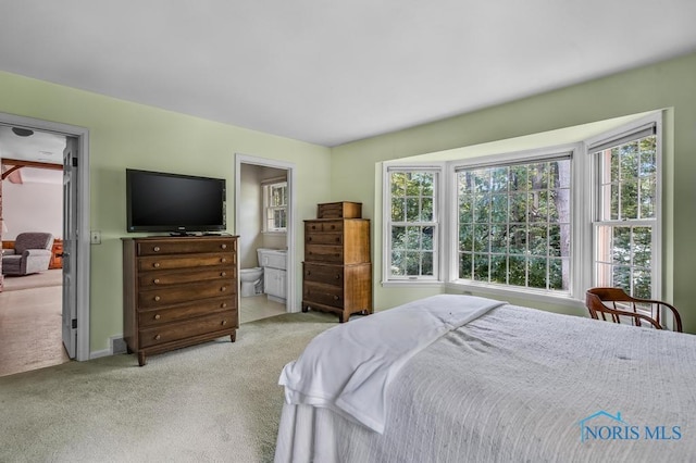5941 Indian Trl, Sylvania, OH 43560 - carpeted bedroom featuring ensuite bath