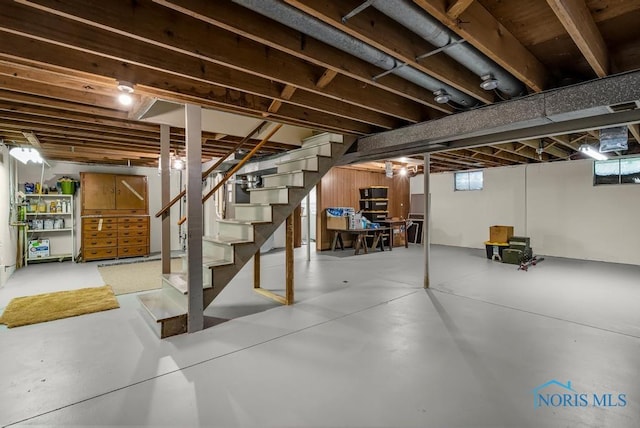 5941 Indian Trl, Sylvania, OH 43560 - below grade area with stairway