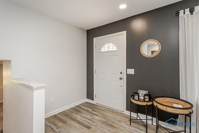 5157 Brinthaven Dr, Sylvania, OH 43560 - entrance foyer with wood finished floors and recessed lighting