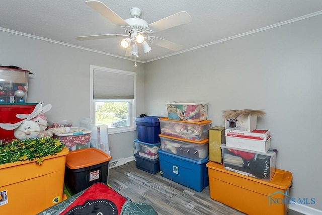 5157 Brinthaven Dr, Sylvania, OH 43560 - storage room with a ceiling fan