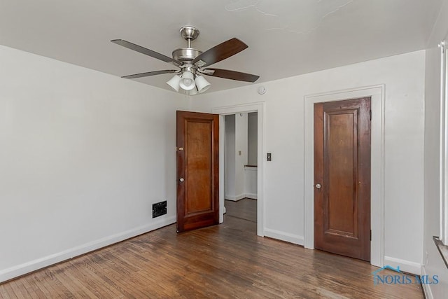 2529 Greenbriar Rd, Toledo, OH 43607 - unfurnished bedroom with wood finished floors and ceiling fan
