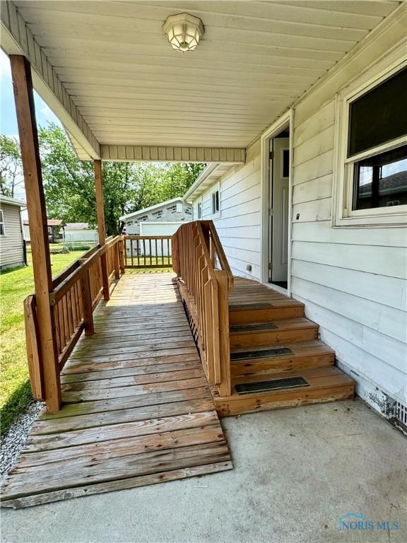26110 Elizabeth St, Defiance, OH 43512 - view of wooden deck