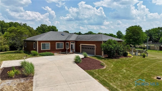 13362 Road 27C, Antwerp, OH 45813 - ranch-style home featuring driveway, a garage, and a front lawn