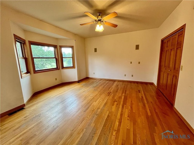13362 Road 27C, Antwerp, OH 45813 - empty room with light wood-type flooring and ceiling fan