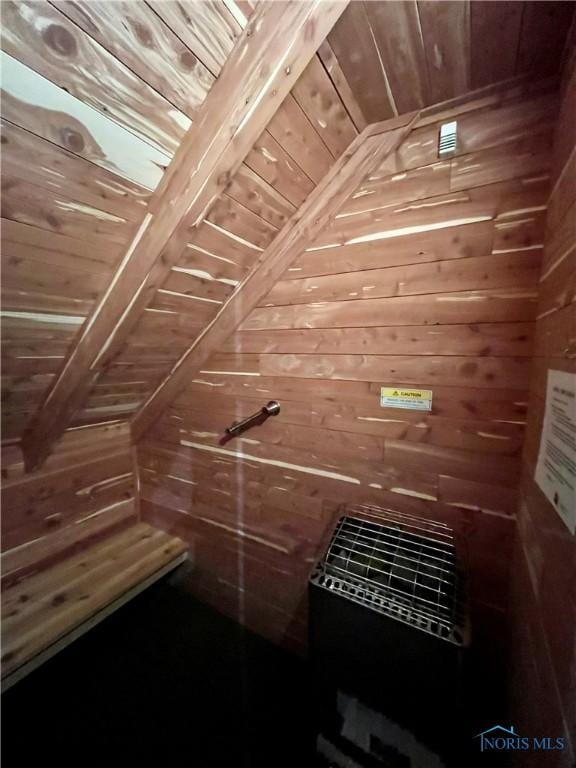 13362 Road 27C, Antwerp, OH 45813 - relaxing sauna / steam room featuring wooden ceiling and wood walls