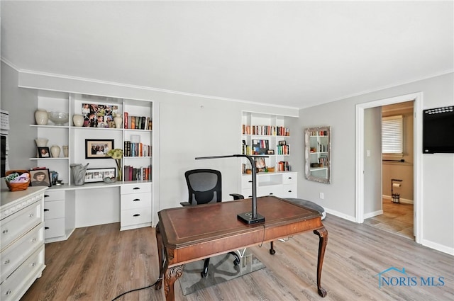 4567 Torquay Ave, Toledo, OH 43615 - office area with wood finished floors and ornamental molding