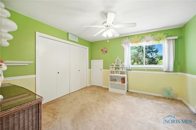 4567 Torquay Ave, Toledo, OH 43615 - carpeted bedroom featuring a closet and a ceiling fan