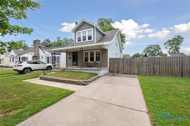1285 Glenview Rd, Toledo, OH 43614 - bungalow-style house featuring covered porch and a chimney