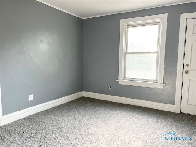3927 Vermaas Ave, Toledo, OH 43612 - carpeted spare room with plenty of natural light and crown molding