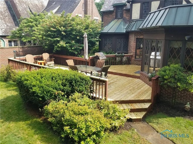 3704 Brookside Rd, Ottawa Hills, OH 43606 - view of wooden terrace