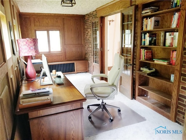 3704 Brookside Rd, Ottawa Hills, OH 43606 - office featuring carpet flooring and wood walls