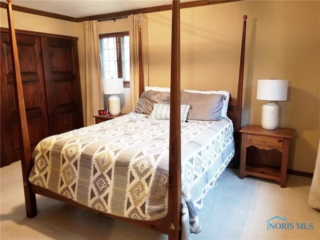 3704 Brookside Rd, Ottawa Hills, OH 43606 - bedroom with carpet and crown molding