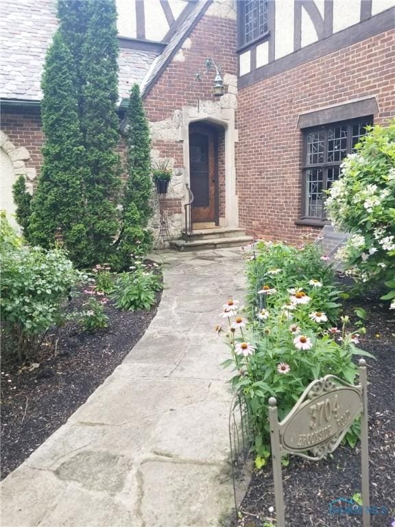 3704 Brookside Rd, Ottawa Hills, OH 43606 - property entrance with brick siding