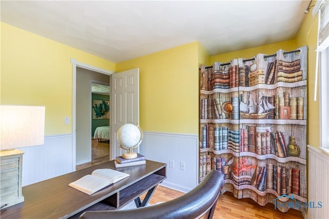 6768 Denbridge Dr, Sylvania, OH 43560 - office featuring wainscoting and wood finished floors