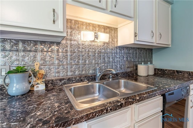 6768 Denbridge Dr, Sylvania, OH 43560 - kitchen with white cabinetry and backsplash