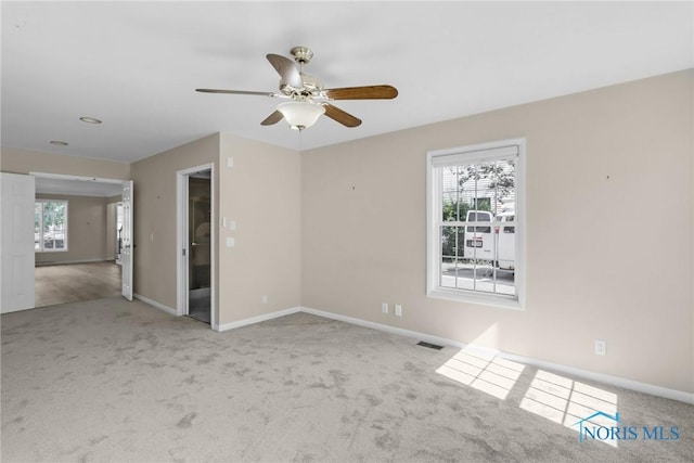 2310 Goddard Rd, Toledo, OH 43606 - empty room with carpet flooring and a ceiling fan