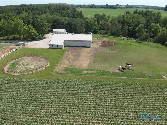 26654 Elliott Rd, Defiance, OH 43512 - aerial view of sparsely populated area featuring large plots for crops