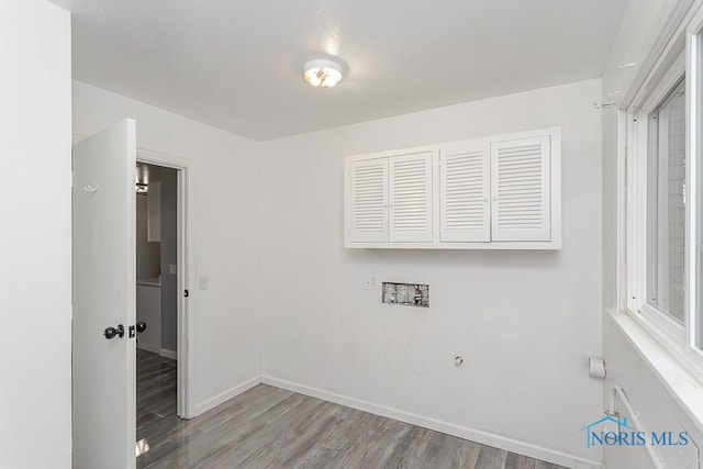 2617 Schroeder St, Toledo, OH 43613 - laundry area with wood finished floors and hookup for a washing machine