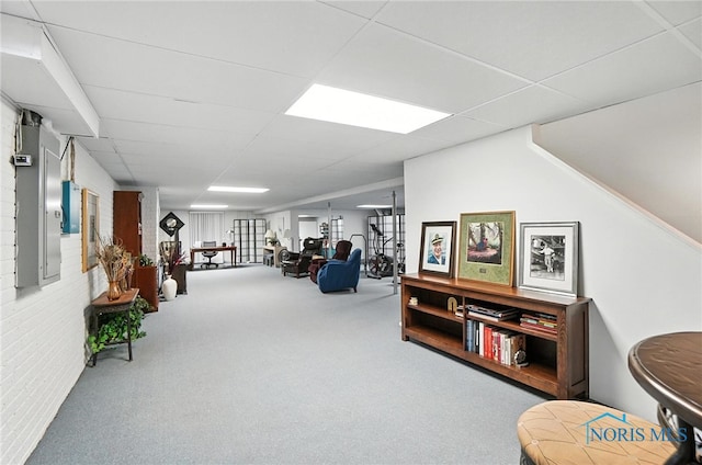 5576 N Citation Rd, Ottawa Hills, OH 43615 - interior space featuring a drop ceiling and carpet