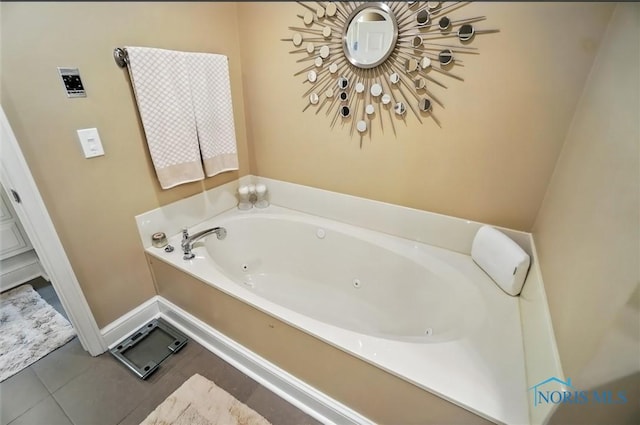 5576 N Citation Rd, Ottawa Hills, OH 43615 - full bathroom with a whirlpool tub and tile patterned floors