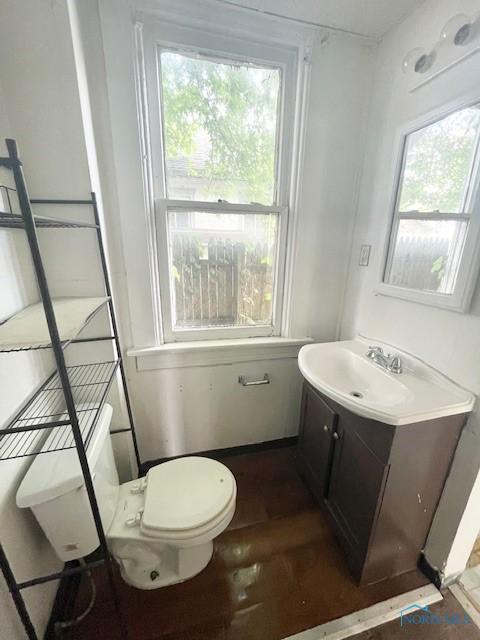 522 Oswald St, Toledo, OH 43605 - half bathroom featuring vanity and plenty of natural light