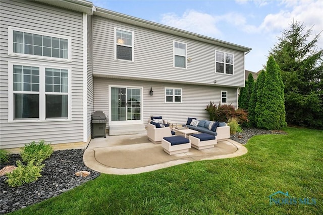 9258 Nate Ct, Sylvania, OH 43560 - back of house with outdoor lounge area, a patio, and a yard