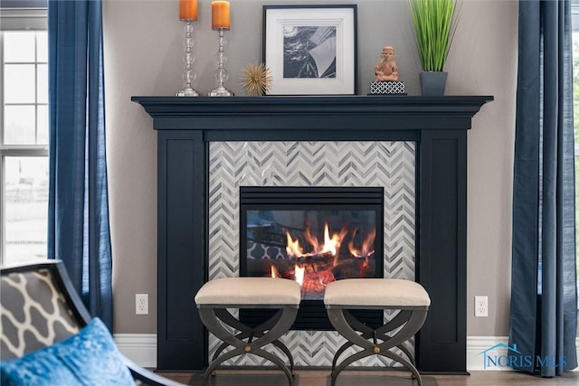 9258 Nate Ct, Sylvania, OH 43560 - detailed view of baseboards and a fireplace