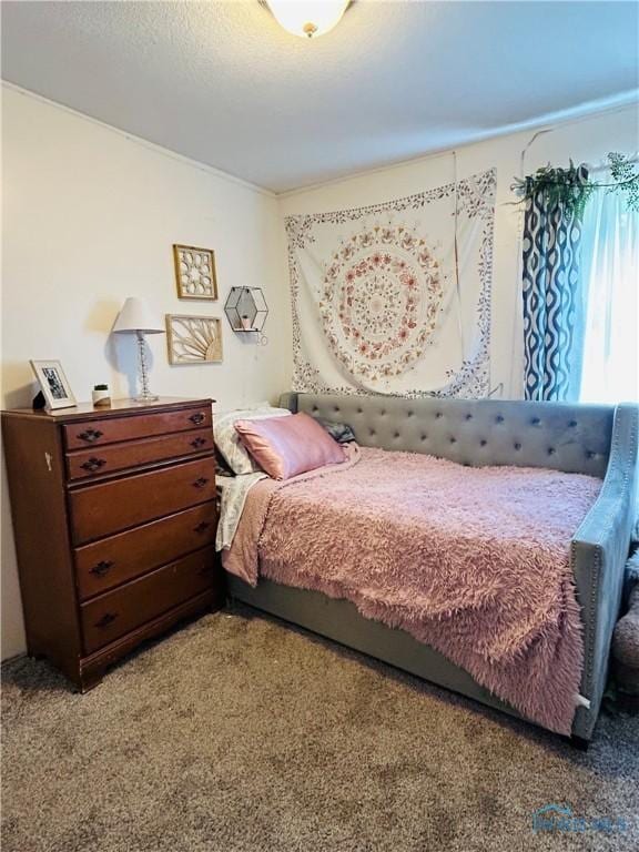 1020 Fremont Ave, Findlay, OH 45840 - bedroom with carpet floors and crown molding