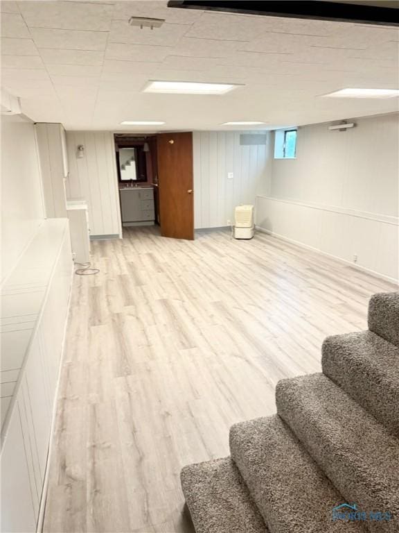 125 E Yates Ave, Findlay, OH 45840 - basement featuring stairs and light wood-style flooring