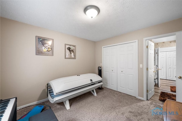 14 White Tail Way Unit A, Norwalk, OH 44857 - carpeted bedroom featuring a textured ceiling and a closet