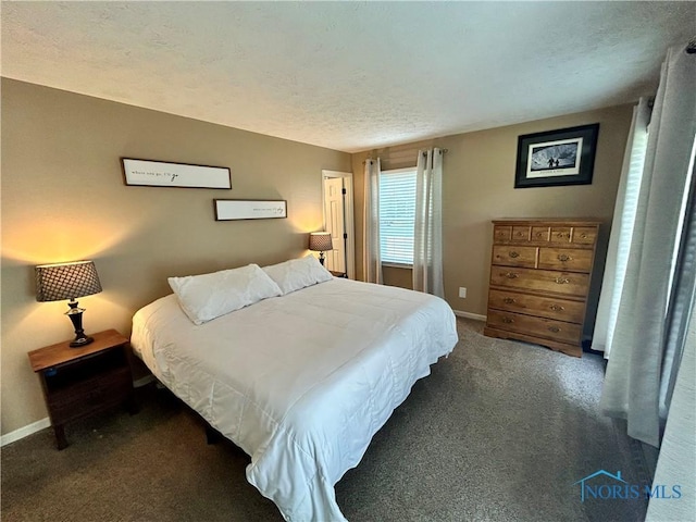 210 Duck Pond Rd, Upper Sandusky, OH 43351 - carpeted bedroom with baseboards and a textured ceiling
