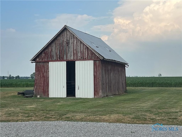 8872 Rd 87, Paulding, OH 45879 - view of pole building with a lawn, a rural view, and agricultural area