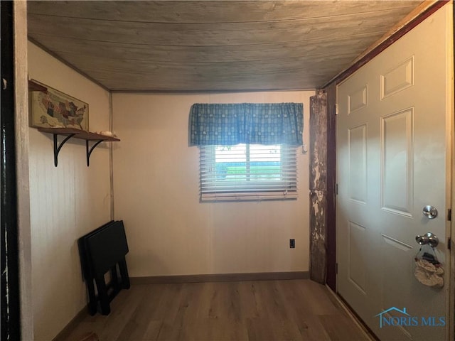 8872 Rd 87, Paulding, OH 45879 - entrance foyer with wood finished floors and wood ceiling