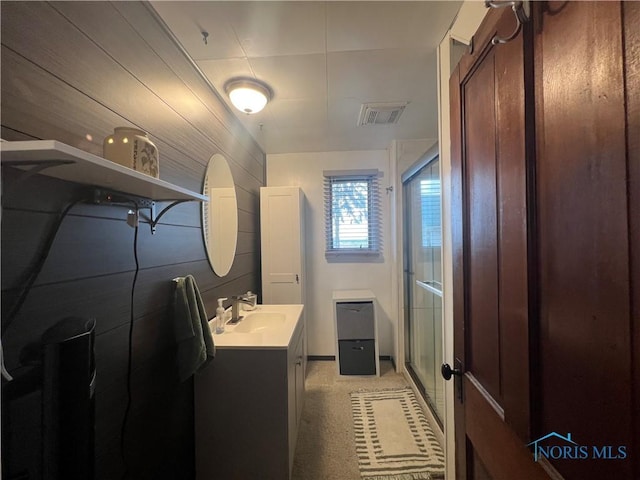 8872 Rd 87, Paulding, OH 45879 - bathroom with vanity and a shower stall