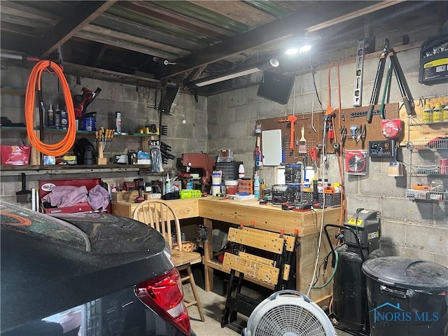 8872 Rd 87, Paulding, OH 45879 - basement featuring a workshop area