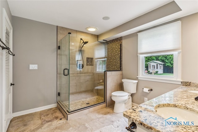 618 Sutton Pl, Findlay, OH 45840 - full bathroom with a stall shower and double vanity
